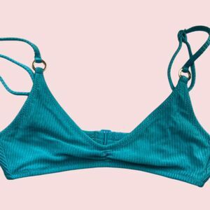 Aerie Women's Blue and Green Bikini-and-tankini-tops